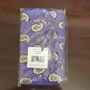 Vera Bradley zip around wallet